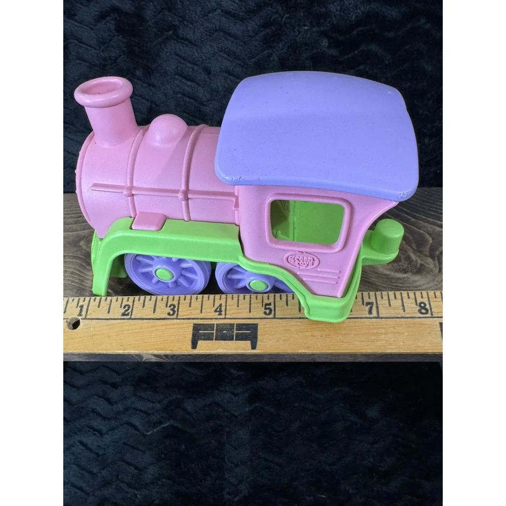 Green Toys Pink Lavender Green Train Engine Locomotive Recycled Plastic USA